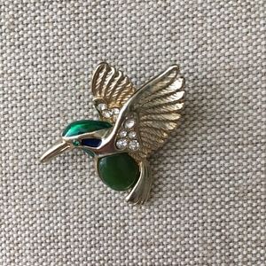 Hummingbird Brooch